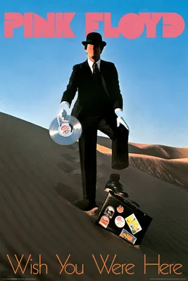 Obrázek produktu pro Pink Floyd Plakát Wish You Were Here Record Man 61 x 91,5 cm
