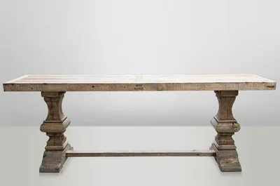Obrázok produktu pre Casa Padrino konzola z masívneho dreva dub 220 x 46 cm - Masívny konzolový stôl rustikálny