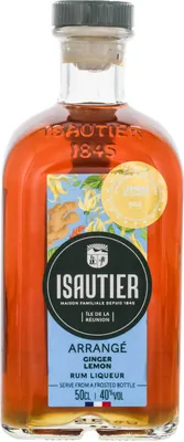 Produktbild von Isautier Arrange Ginger Lemon Rum-Likör 500ml 40% Vol.