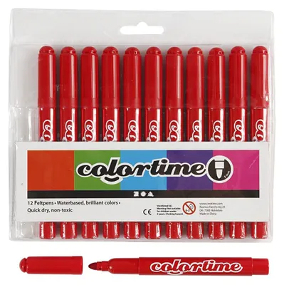 Image de Stylos Jumbo rouges, 12pcs.