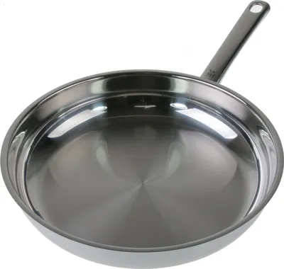Produktbild von WMF Profi Bratpfanne 24 cm Induktion, Edelstahl Pfanne unbeschichtet, Cromargan Edelstahl, backofenfest