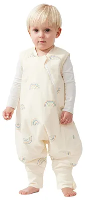 Produktbild von Schlafsack mit Beinen 1.5 Tog 100% Baumwolle für Kleinkinder 2-3 Jahre Regenbogen