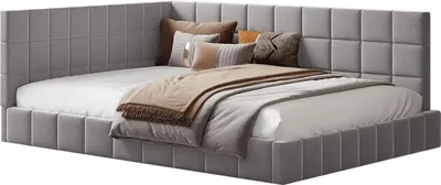 Obrázek produktu pro Čalouněná postel – manželská postel – 160 × 200 cm – sametový potah – s roštem – kovový rám – šedá