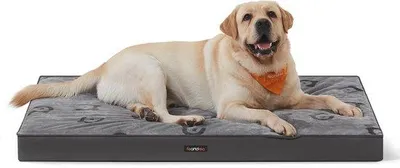Immagine prodotto di Cuscino impermeabile per cani XL, 105 x 73 x 8 cm, rivestimento sfoderabile, per cani di taglia media e grande, grigio
