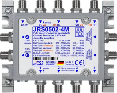 Produktbild von Jultec Einkabelmultischalter JRS0502-4M 5 auf 2/4UB
