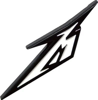 Image de Metallica - Logo - Badges - Alliage de zinc, émail, zamac RO13281 (35 mm) (Noir/Blanc)