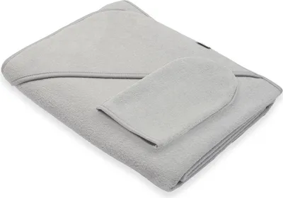Obrázek produktu pro Dětská froté osuška s kapucí New Baby BASIC 100x100 šedá