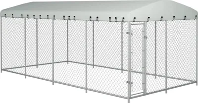 Zdjęcie produktu dla Kojec dla psa z zadaszeniem, 7,6 x 3,8 x 2,3 m
