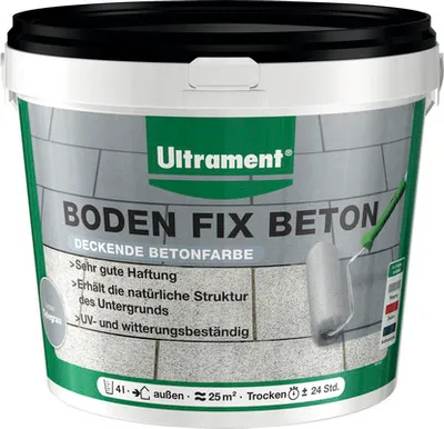 Produktbild von Botament Boden Fix Beton telegrau 4 l