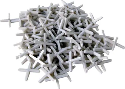 Produktbild von Toolland Fugenkreuz, 250 Stück, Kunststoff, Weiß, Fugenbreite 2 mm