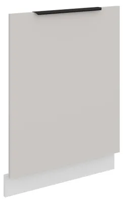 Produktbild von Frontblende für vollintegrierten Geschirrspüler 60 cm Küche COMO Kaschmir beige matt + Weiß matt, vollintegriert ohne sichtbarer Bedienblende