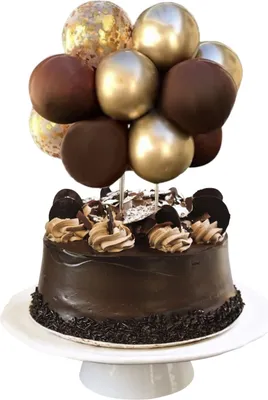 Immagine prodotto di Palloncino Cake Topper Marrone Oro Decorazione Di Compleanno