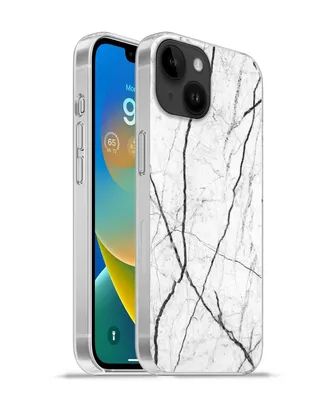 Produktbild von MuchoWow® Handyhülle Schutzhülle Hülle für Apple iPhone 14 - Softcase Marmor - Schwarz - Weiß Silikon Softcase Handy Hülle - Mobiltelefonhülle