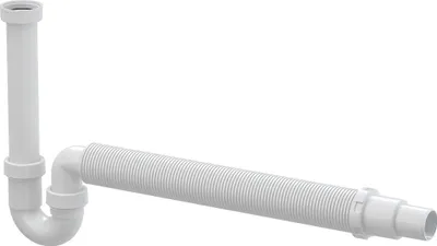 Immagine prodotto di AlcaDrain A80-DN50/40 Röhrengeruchverschluss mit einer Überwurfmutter 6/4" und flexiblem Abgang