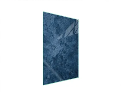 Produktbild von Herdabdeckplatte 35x52 Glaskeramikkochfeld Abdeckung Spritzschutz Glasplatte Deko Schneidebrett Schiefer Blau