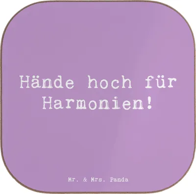 Produktbild von Mr. & Mrs. Panda Untersetzer Tasse Spruch Theremin Harmonie - Lavendeltraum - Geschenk, Gläser, Instrument, für, Lernen, Musik, kontaktlos, music, Musiker, hand gestures