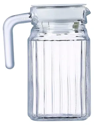 Produktbild von Kühlschrankkrug Quadro mit Deckel, 500 ml, Glas, transparent, 1 Stück