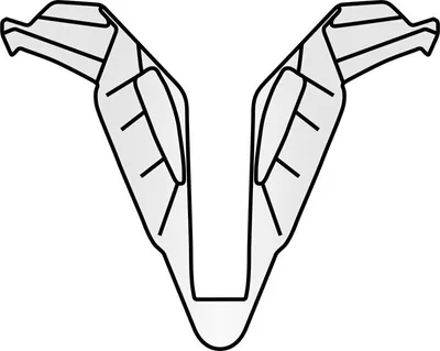 Immagine prodotto di Base Presa D'Aria Mentoniera Bianco Lucido Casco Airoh Twist 2.0