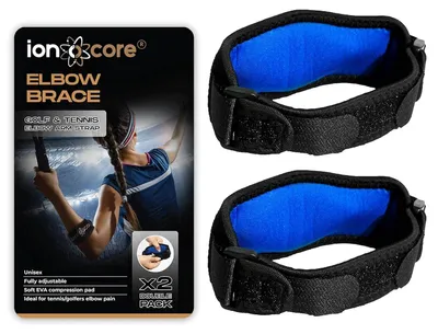 Produktbild von Tennisarmbandage, EVA-Kompressionspolster, Voll verstellbar, Leichtgewicht, für Tennis