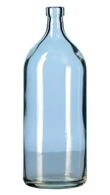 Rolrandflasche 100 ml, 45x135 mm, Glas, 10 Stück
