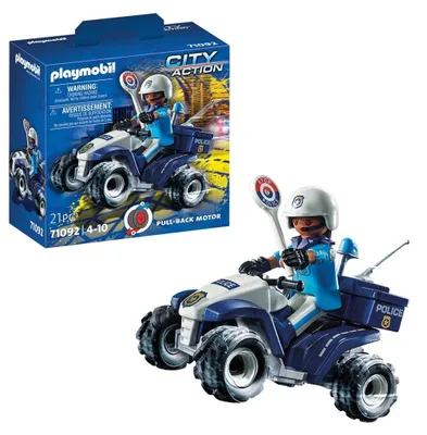 Produktbild von PLAYMOBIL City Action Polizei-Speed Quad, Polizei, 4 Jahr(e), Mehrfarbig, Kunststoff