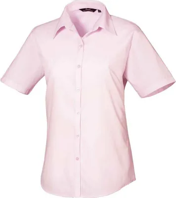 Produktbild von Premier - Bluse für Damen kurzärmlig PC5624 (36 DE) (Pink)