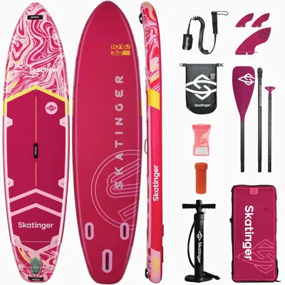 Produktbild von SKATINGER Prana Lava Green SUP-Board 320 cm bis 150 kg Allround-Set