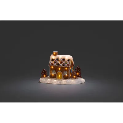 Produktbild von Acryl Szenerie Lebkuchenhaus warmweiße LED 24V Innentrafo Konstsmide 6252-103