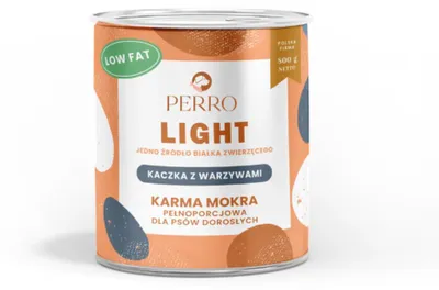 Zdjęcie produktu dla Karma mokra dla psa PERRO LIGHT Kaczka z warzywami 800g