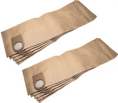 Produktbild von vhbw 10x Staubbeutel Ersatz für Metabo 6.31349, 631349000 für Staubsauger - 35,5cm x 24,8cm braun