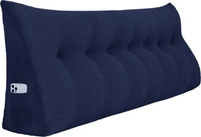 Zdjęcie produktu dla Duża ergonomiczna poduszka klinowa pod zagłówek ze sztruksu, poduszka do czytania, poduszka klinowa, poduszka na plecy, poduszka wypoczynkowa, poduszka dekoracyjna