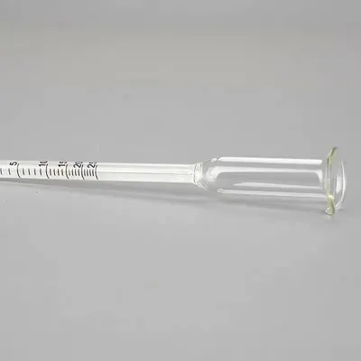 Vinometer aus Glas, Messbereich 0–25, 12,8 cm, transparent