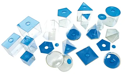 Produktbild von Eduplay geometrische Figuren blau klein - transparentes Spielzeug