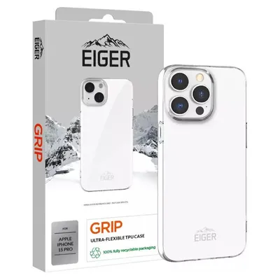 Produktbild von Eiger Grip Case iPhone 15 Pro clear transparent