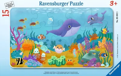 Obrázok produktu pre RAVENSBURGER Puzzle Zvieratá pod morom 15 dielikov