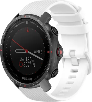 Produktbild von Strap-it Polar Grit X Pro Silikonarmband (Weiß)