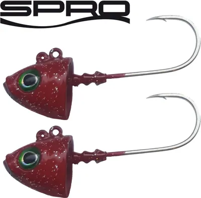 Produktbild von Spro Jighead Fish Head Jig 22 - 2 Jighaken Gamakatsu, Größe:10g / Gr. 5/0
