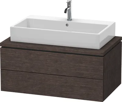 Produktbild von Konsolenunterschrank L-CUBE 400x920x547mm eiche dunkel gebürstet eiche dunkel gebürstet
