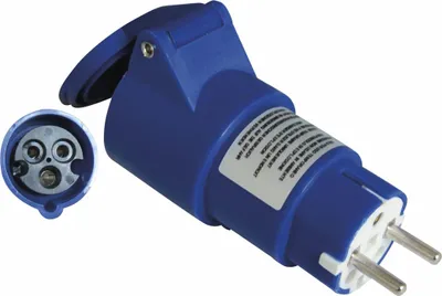 Produktbild von CEE 17 Female Adapter – Schuko Male