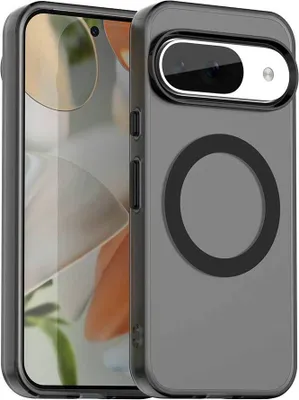 Immagine prodotto di Custodia magnetica per Google Pixel 9 / 9 Pro, sottile custodia traslucida opaca antiurto Nero