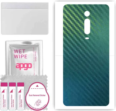 Produktbild von apgo Rückseite Schutzfolie, Skin, kompatibel mit Xiaomi Redmi K20 Pro Premium, Hinten Displayschutzfolie aus Vinylfolie, kratzfest, einfache Montage - Kohlenstoff-Chamäleon CAKA1