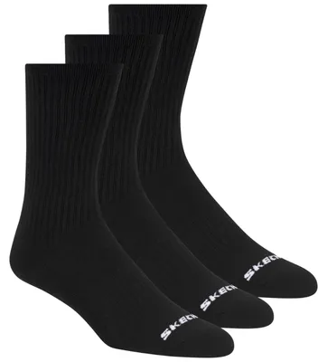 Produktbild von Skechers 3pk Uni Non Terry Crew S601102-001, Socken, Uni, Schwarz