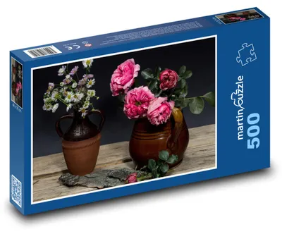 Zdjęcie produktu dla Puzzle 500 Kwiaty w wazonie - martinpuzzle