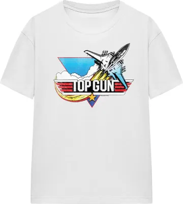 Image de Top Gun - T-shirt "Jet Swoop" pour homme/femme Unie TV16909 (XXL) (Blanc)