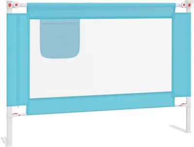 Zdjęcie produktu dla vidaXL Ochraniacz na łóżeczko dziecięce niebieski 90x25 cm tkanina