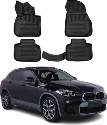 Image de 2018-2023 BMW X2 F39 Tapis de sol TPE noir 4 pcs