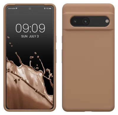 Produktbild von kwmobile Handyhülle für Google Pixel 7 Hülle, für Pixel 7 Case - Hülle Silikon - kabelloses Laden - Cappuccino