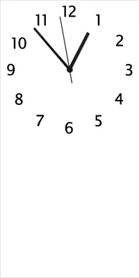 Produktbild von Wallario Design Wanduhr Weiß aus Echtglas, Größe 30 x 60 cm