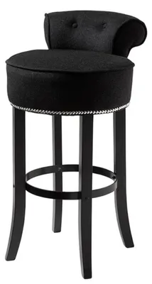 Immagine prodotto di Casa Padrino Sgabello Nero 46 x 50 x H. 91 cm - Sgabello