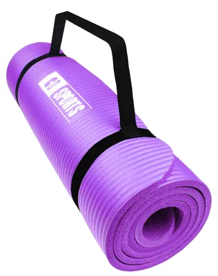 Image de Tapis de yoga, 180x60x1 cm, violet, en NBR, antidérapant, pour le fitness
